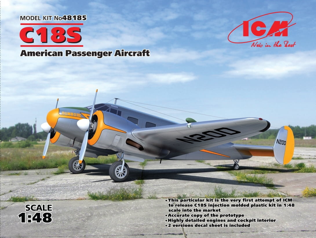 ICM C18S American Passenger Aircraft 48185