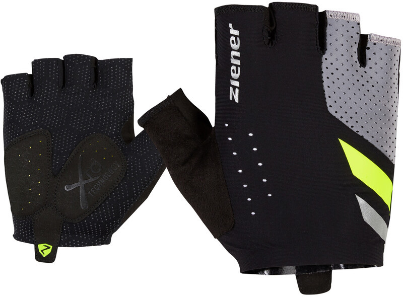 Ziener Cheleste Bike Gloves Men, czarny 10,5 2022 Rękawiczki krótkie 228202-12-10,5