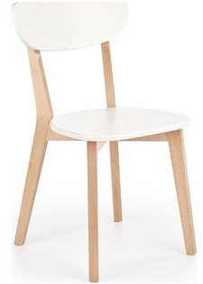 Halmar Krzesło drewniane BUGGI Buk + biały V-PL-N-BUGGI