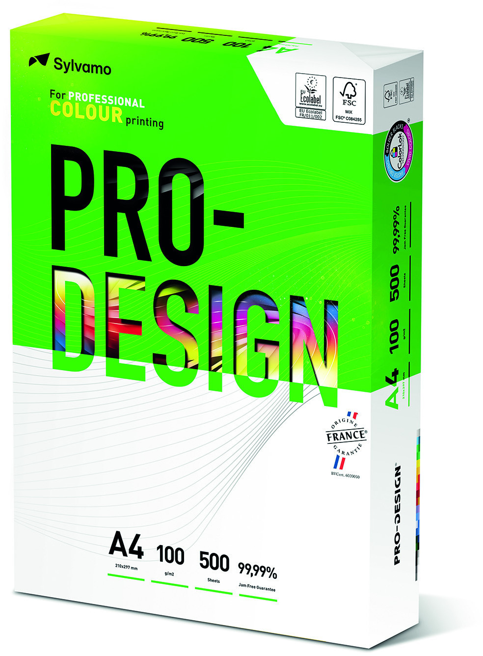 PRO-DESIGN Papier PRO-DESIGN A4 100g do drukarki i ksero - ryza 500 ark. PAP.136