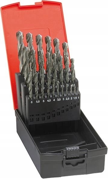 HSS Zestaw Wierteł Wiertła do Metalu Komplet 19szt