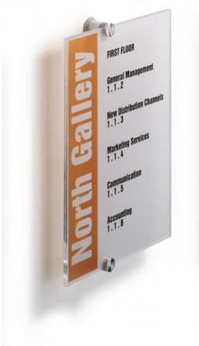 Durable DUR018K Tabliczka informacyjna CRYSTAL SIGN 210x210 4824