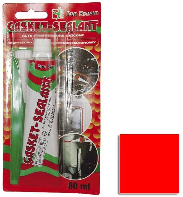 Den Braven Silikon GASKET-SEALANT Czerwony 80ml