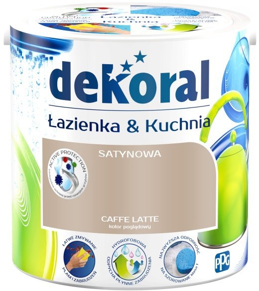 Dekoral Farba satynowa $281azienka i Kuchnia caffe latte 2 5 l 390799