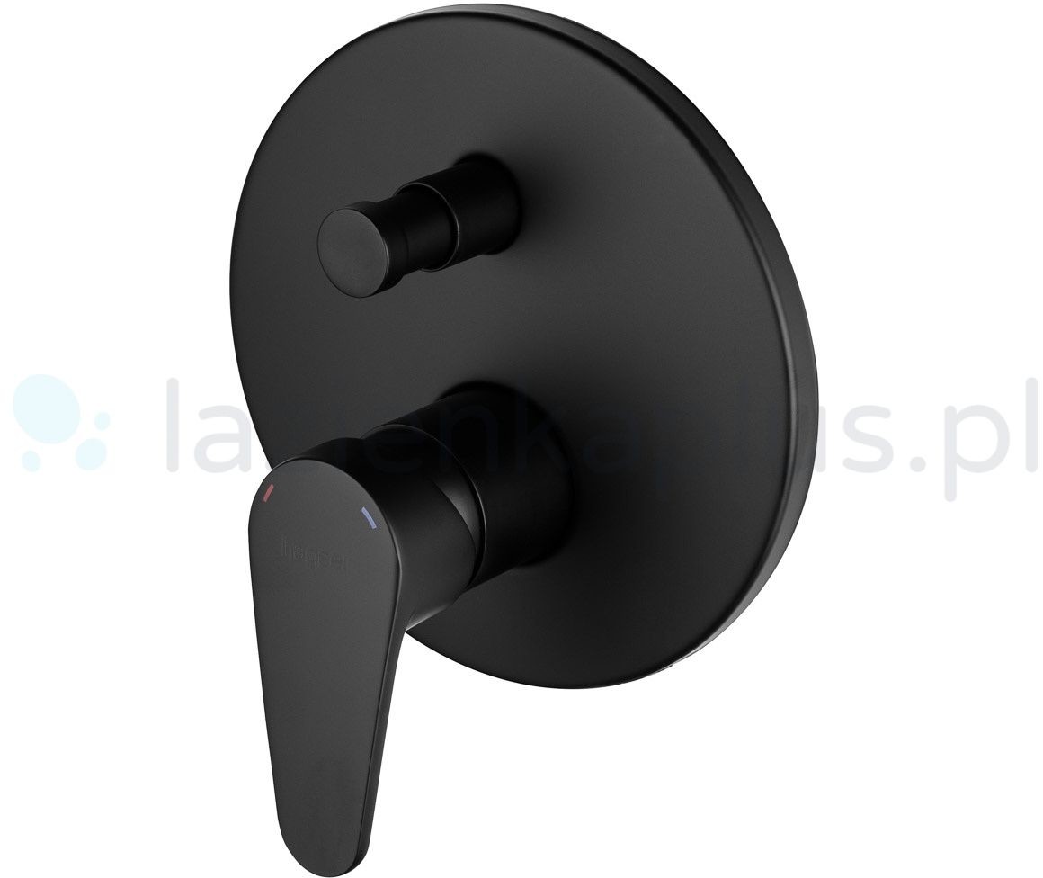 Hagser Hagser Della bateria wannowo-prysznicowa podtynkowa czarny HGR11000034