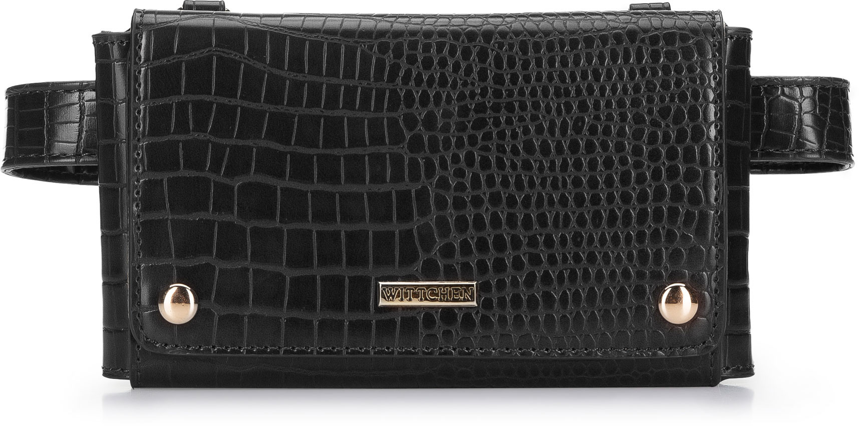 Wittchen Damska torebka kopertowa 2 w 1 croco 94-4Y-527-1