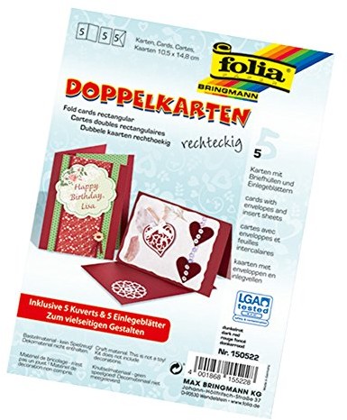 Glorex GmbH Folia 10.5x15cm 220g/m koperta 1629029
