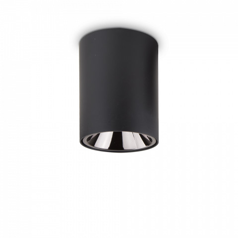 Ideal Lux Plafon Nitro 15W Round 205977 nowoczesna oprawa sufitowa w kolorze czarnym 205977
