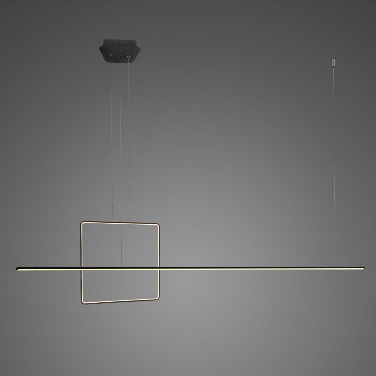Altavola Design Lampa wisząca Nowoczesna lampa wisząca LED czarna Altavola Linea No.2 LA087/PQ_40_3k_black_dimm LA087/PQ_40_3k_black_dimm