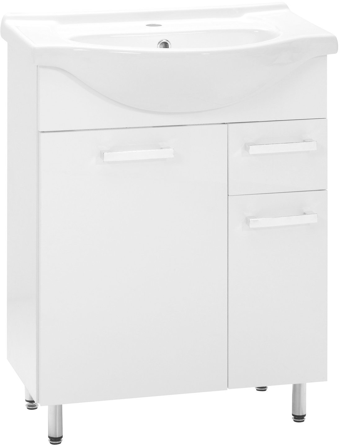 Astor Zestaw Lupo 65 cm szafka z umywalką biała