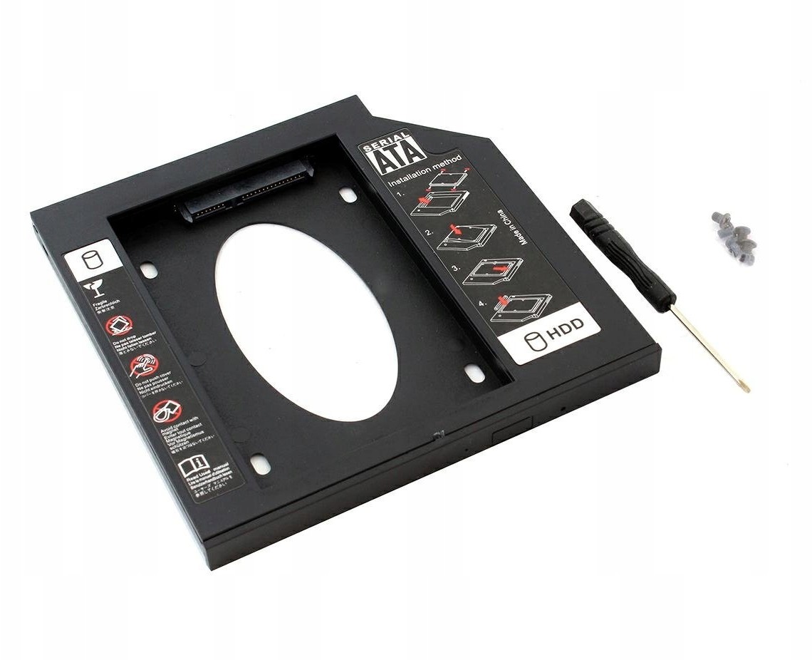 Kieszeń Na Drugi Dysk Ramka 2,5 Hdd Ssd Sata 12,7
