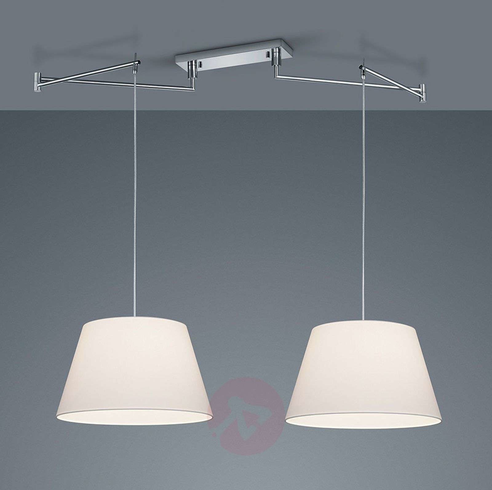 Helestra Certo lampa wisząca stożkowa 2-pkt. biała