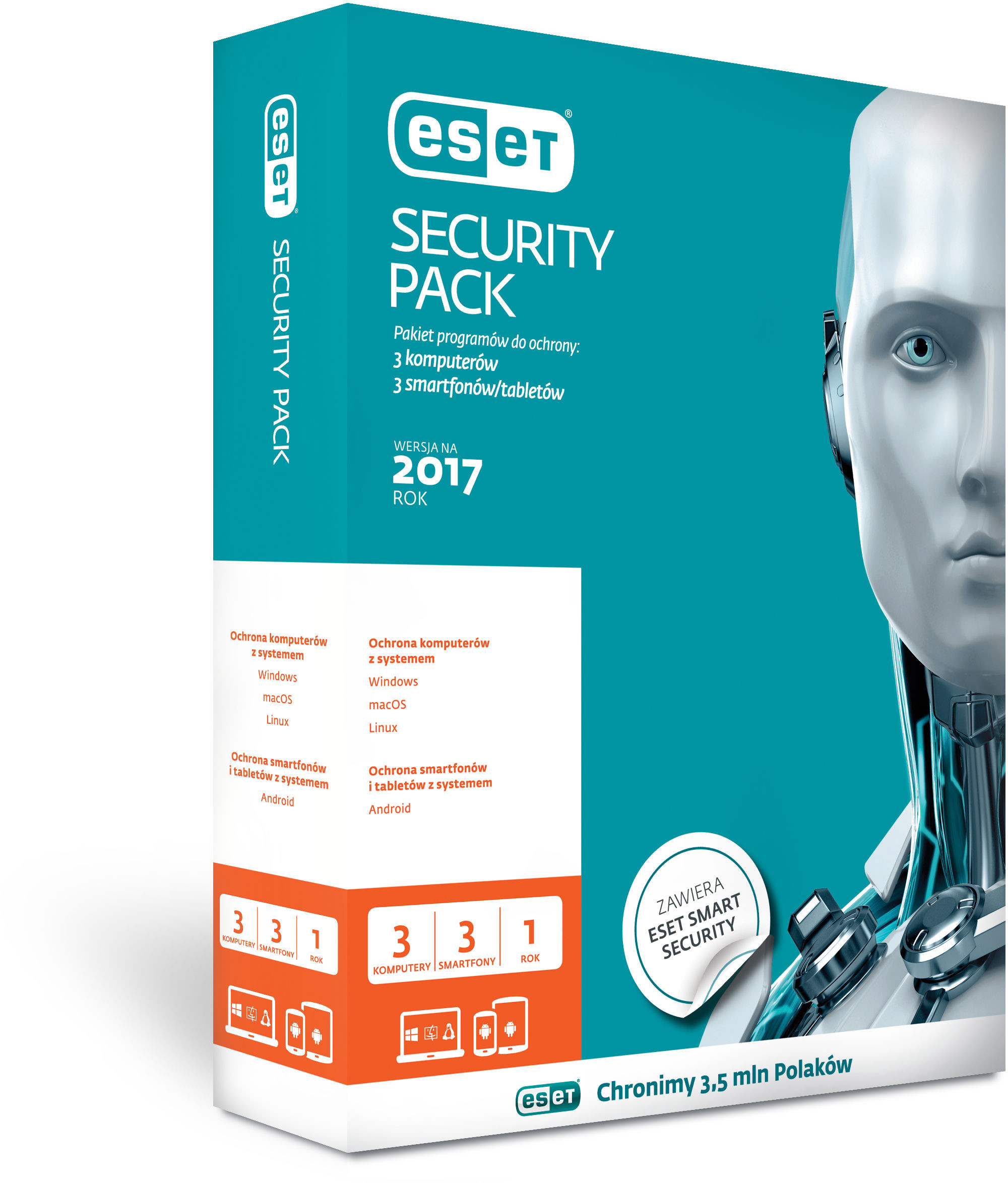 Eset Security Pack dla 3 komputerów i 3 urządzeń mobilnych
