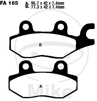 EBC Klocki hamulcowe FA165TT 386136