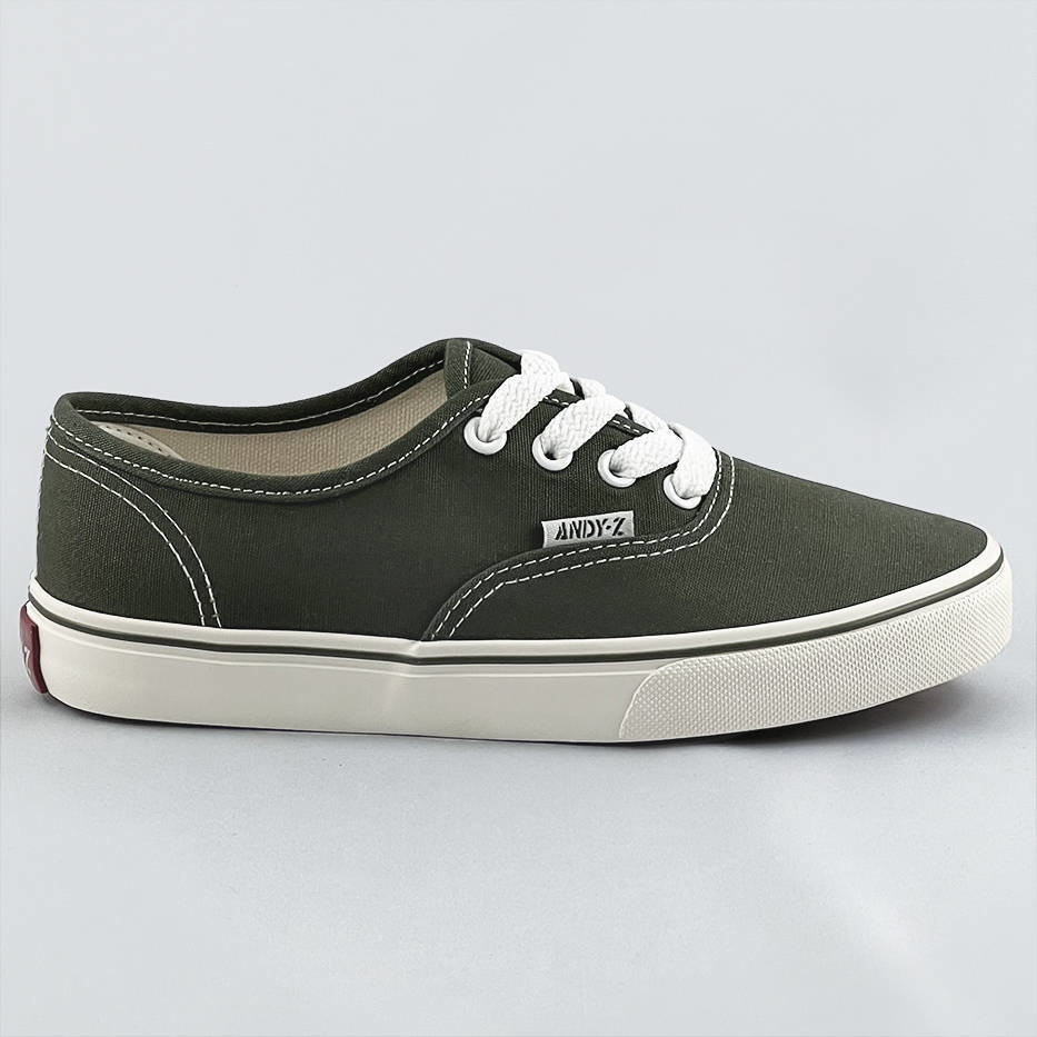 Andy-Z SZNUROWANE TENISÓWKI DAMSKIE KHAKI (A8865) -