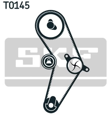 SKF Pompa wodna + zestaw paska rozrządu SKF VKMC 06003
