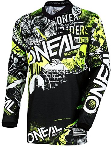 O'Neal element Attack MX Motocross Jersey koszulka T-shirt Enduro Offroad terenu Quad Cross dorośli, 0008, żółty, xx-large 0008-806