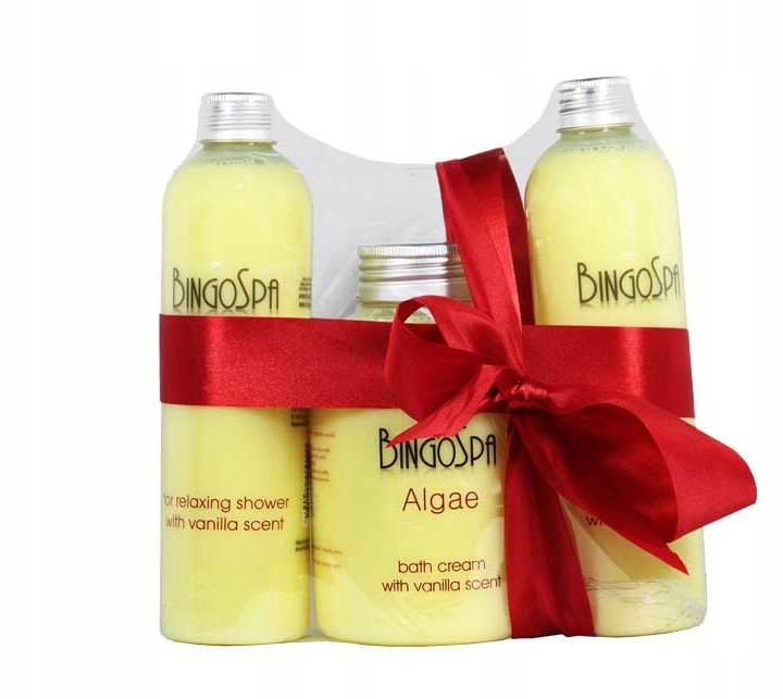 Zestaw prezentowy algi o zapachu wanili Bingo