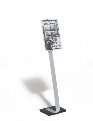 Durable 481923 CRYSTAL SIGN stand A3 tablica informacyjna A3 srebrny szt. 481923