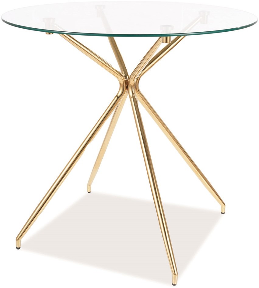 Signal STÓŁ AZALIA TRANSP./ ZŁOTY STELAŻ FI 80 AZALIATZLFI80