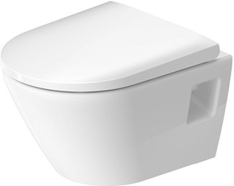 Duravit D-Neo Zestaw Toaleta WC 48x37 cm bez kołnierza + deska wolnoopadająca biały Alpin 45870900A1