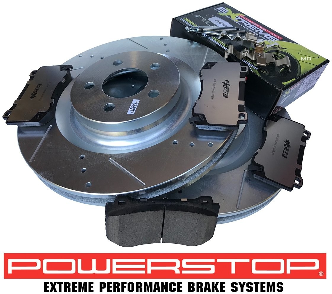 POWERSTOP Przednie klocki Z26 + tarcze hamulcowe POWERSTOP 360mm Dodge Challenger SRT Scat Pack AR8773XPR+Z26-1298
