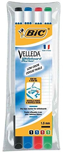 BIC Markery Whiteboard Velleda 1721, 4 sztuki 1199001724