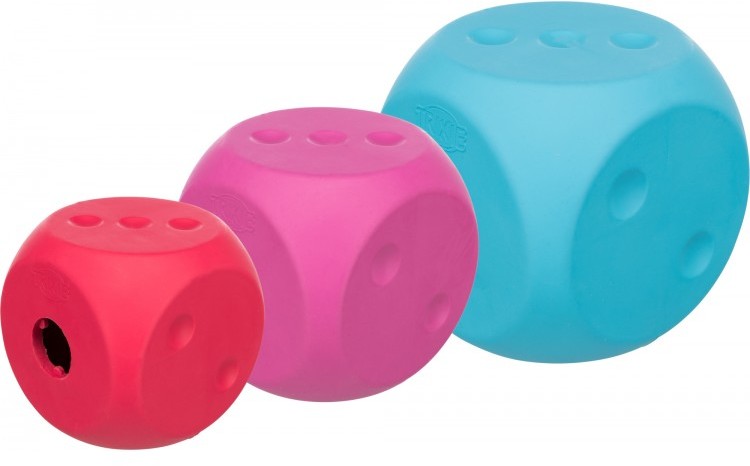 Trixie Snack cube, kostka na smakołyki, dla psa, guma naturalna, 5x5x5 cm, różne kolory