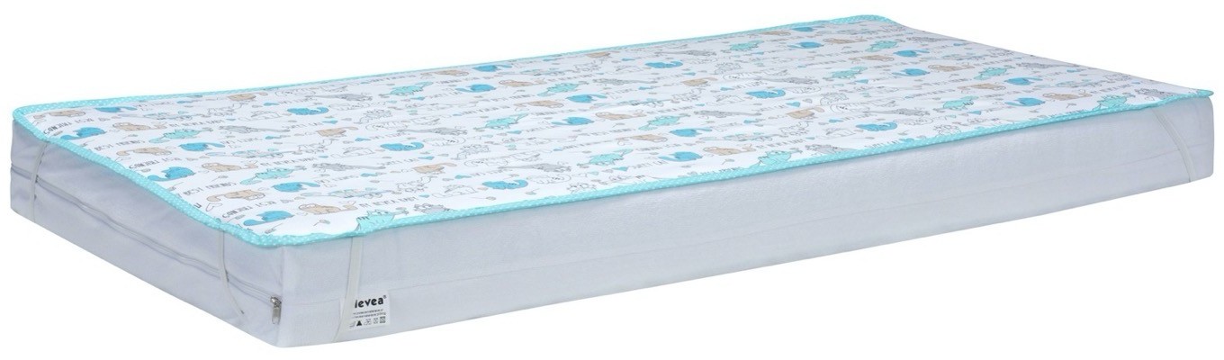 Hevea Ochraniacz 2w1 Milusie : Rozmiar - 200x90, Pokrowiec - Paseczki Szare 1056