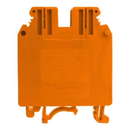 Geberit DEGSON szynowa przelotowa pomarańczowa śrubowa 35mm2 1P VDE PC35-01P-15-00A(H)