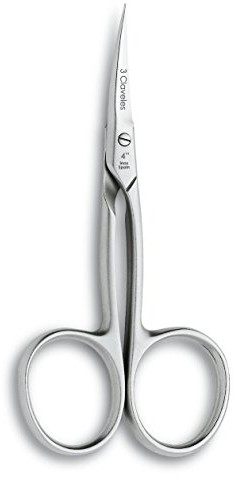 3 Claveles 3 claveles 12005  nożyczki do paznokci do manicure, zakrzywione, ze stali nierdzewnej do cięcia, 4