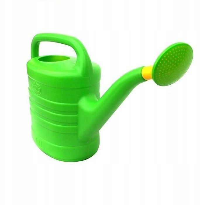Konewka plastikowa zielona z sitkiem 5L