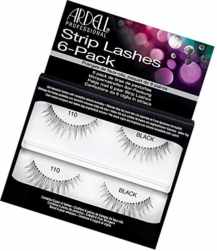 Ardell Strip Lashes 6-Pack Refill 6 par sztucznych rzęs 110 Black