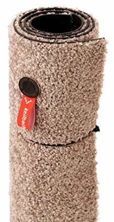 Keilbach Designprodukte 44230 wycieraczka bravissimo.warmgrey, z elementem ze stali nierdzewnej, można prać w pralce, 87 x 57 cm, szara, One Size