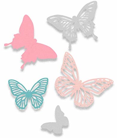 Sizzix Thinlits szablony do wycinania 5 szt. - motyle