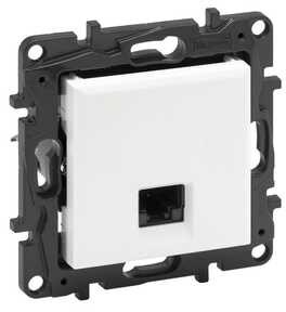 Legrand Gniazdo teleinformatyczne Niloe Step 863161 RJ45 kat 6 FTP pojedyńcze białe