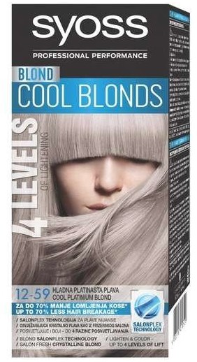 Syoss Permanent Coloration 12-59 Chłodny Platynowy Blond 78741-uniw