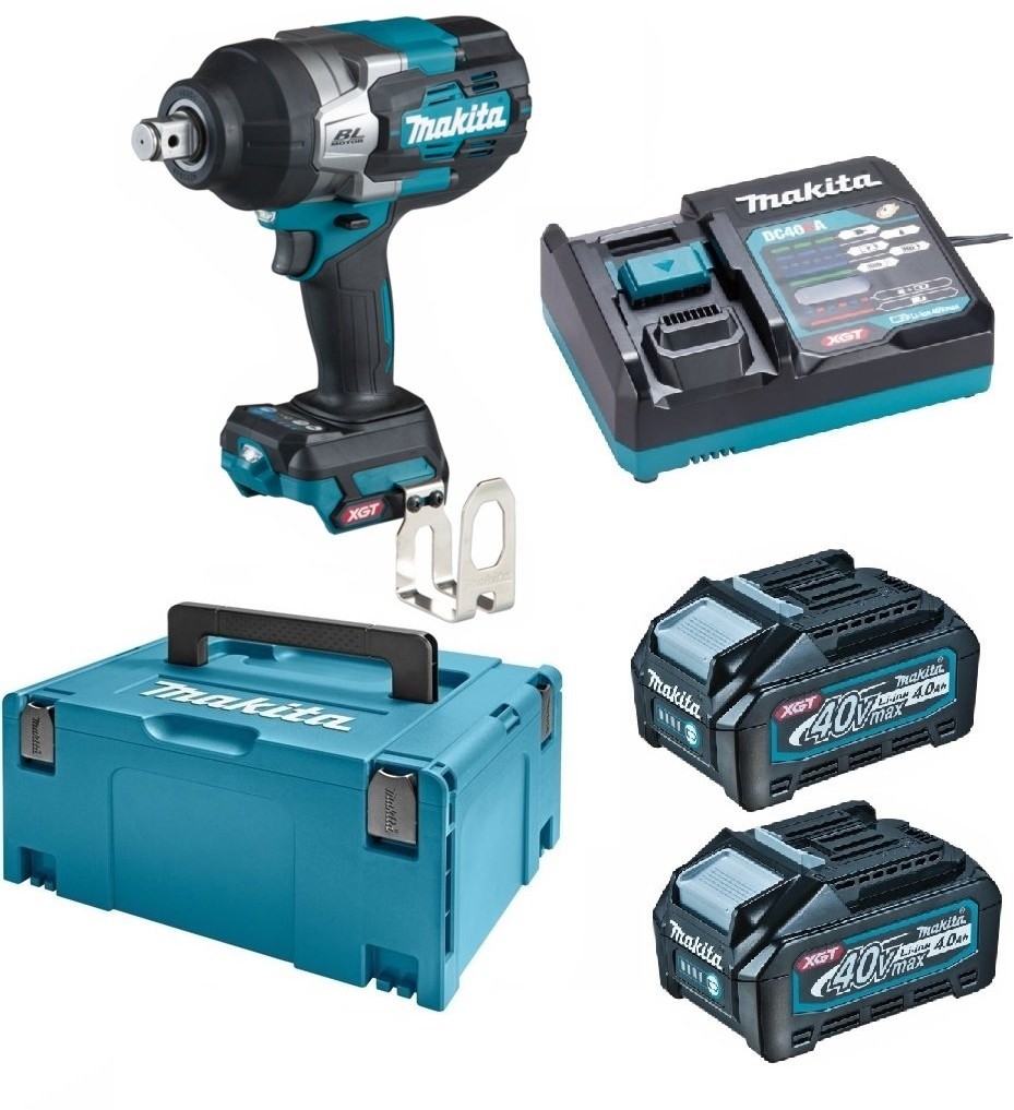 MAKITA Akumulatorowy klucz udarowy TW001GM201 2 x 4,0Ah 40V MAX XGT TW001GM201