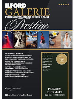 ILFORD Galerie Prestige Premium Matt Duo 200gsm A4 25 ark.) 2002743
