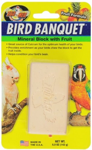 Zoo Med Blok Zoo med Bird Banquet, wyściółka dla ptaków, owoce-Mix, 142 g BBFL