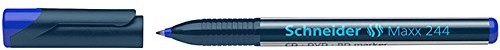 Schneider odtwarzacz płyt CD, DVD, BD-marker Maxx 244, Permanente Cap-Off tusz do drukarki, 0,7 MM, niebieski 4004675013385