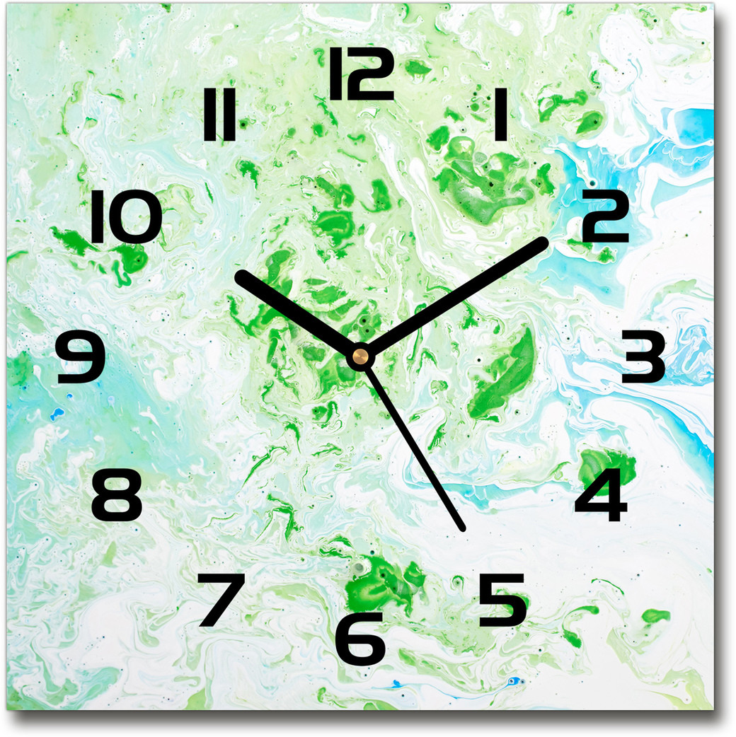 Zegar szklany kwadratowy Abstrakcyjne tło