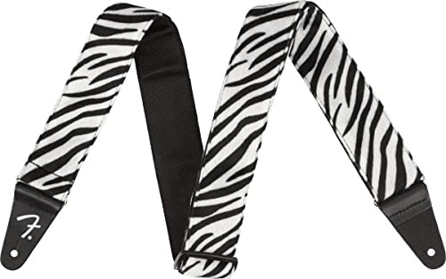 Fender WILD ANIMAL PRINT STRAPS - ZEBRA pas do gitary z poliestru - szerokość 5 cm - kolor: zebra 990601051