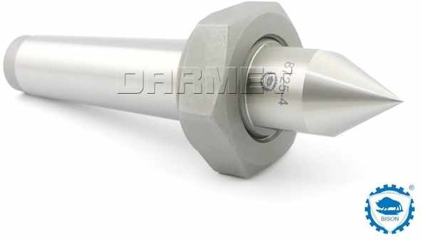 Kieł tokarski stały zewnętrzny z nakrętką - Morse 4 - ZM KOLNO (Typ 8725)