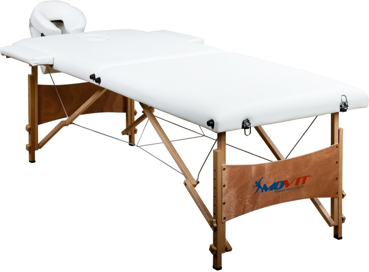 Movit Stół do masażu biały z akcesoriami 20050061