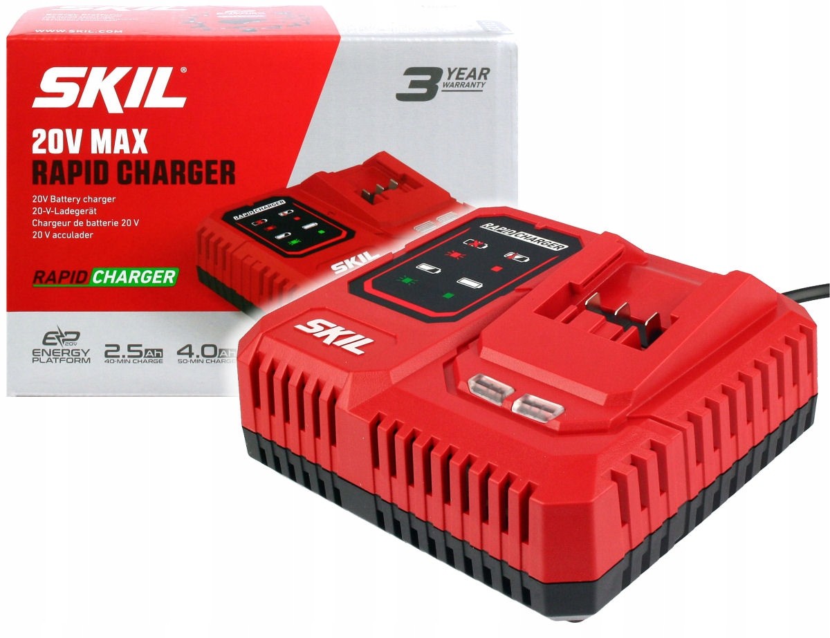 Rapid Ładowarka do akumulatorów 20V Charger Skil