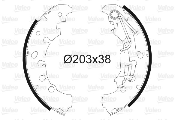 VALEO szczeki hamulcowe 564076