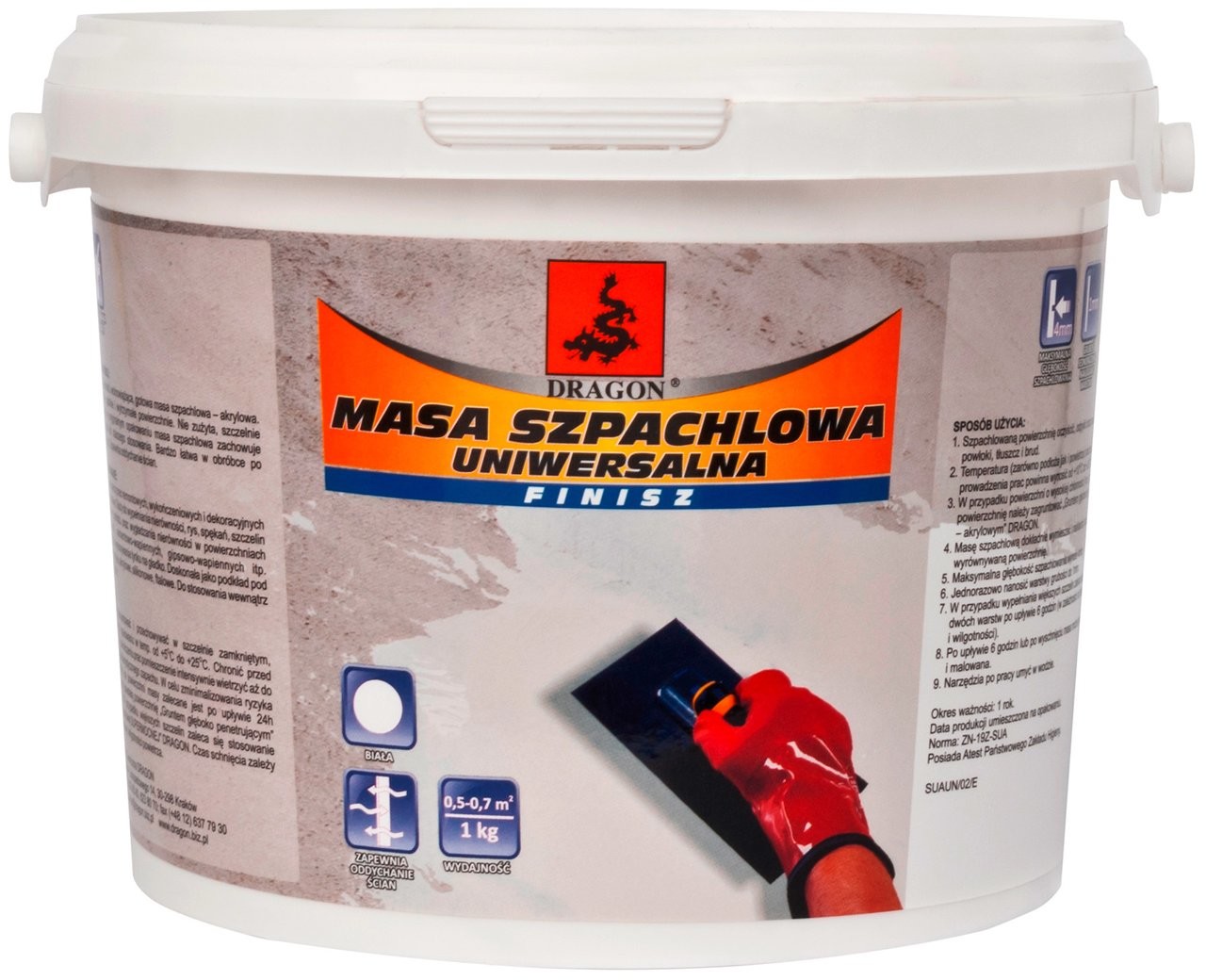 Dragon Dragon Masa szpachlowa uniwersalna 5 kg