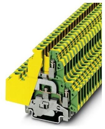 Phoenix Contact Zacisk przewodu ochronnego UKKB 5-PE UKKB 5-PE Phoenix Contact 3007123 zielono-żółty Zawartość 50 szt UKKB 5-PE