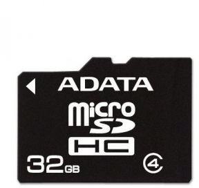 ADATA Micro SDHC Class 4 (bez adaptera) 32GB (AUSDH32GCL4-R)